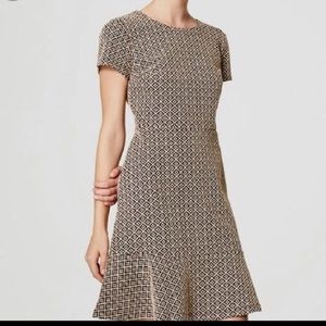 LOFT Jacquard Tile Dress